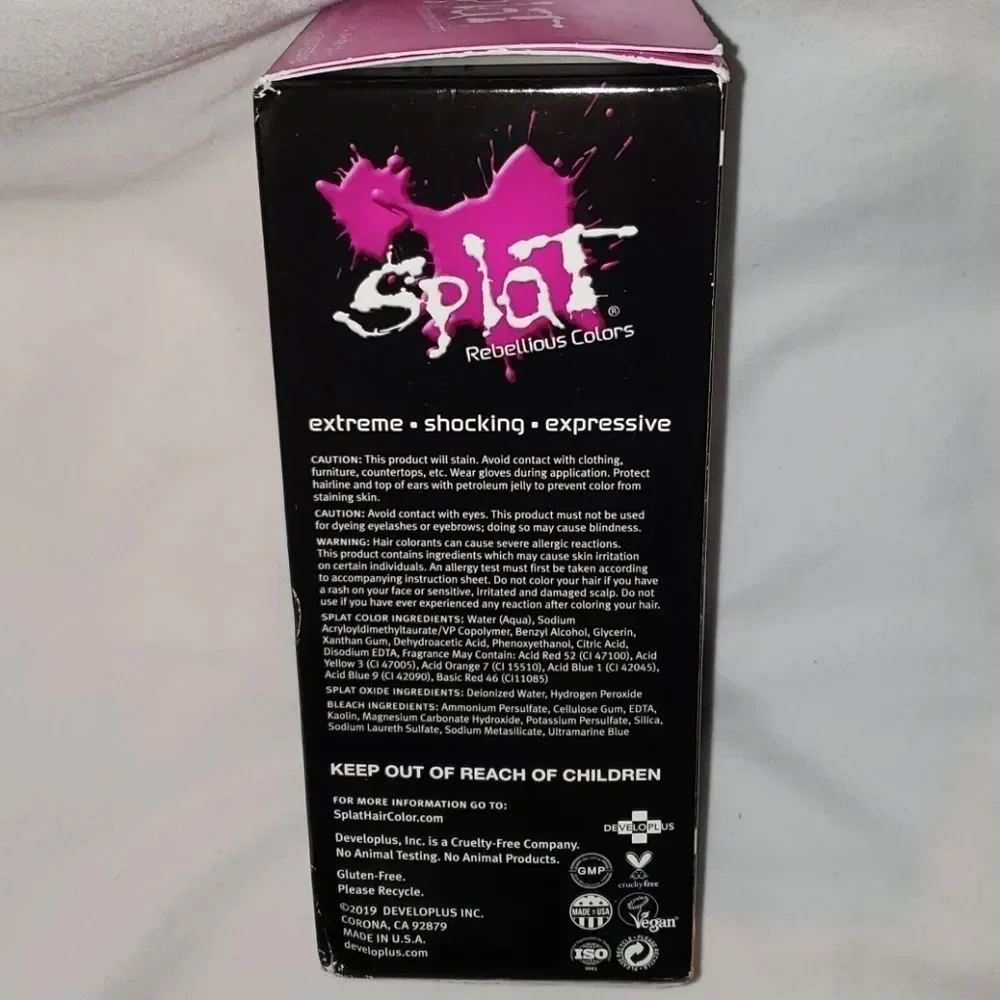 NEW Splat Pink Fetish Color, Bleach &‎ Peroxide Kit